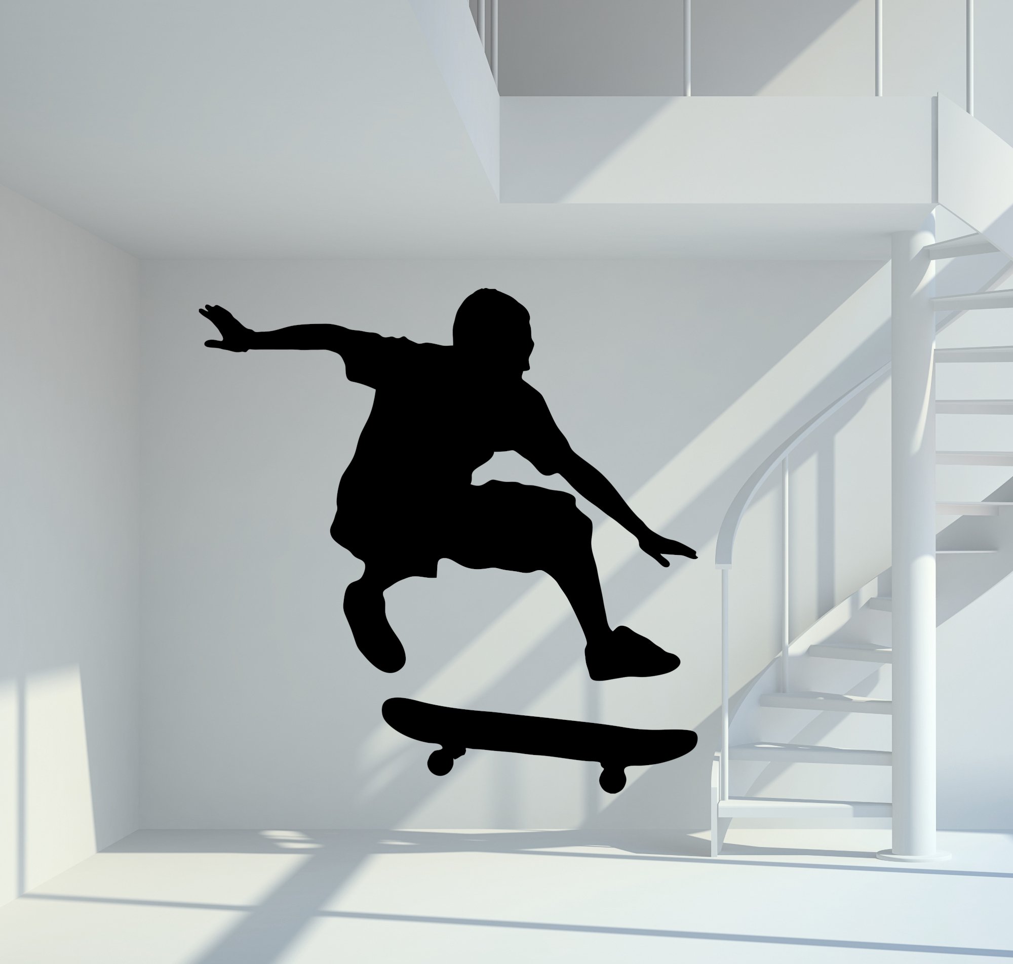 10002 Skater Silhouette Wandtattoo